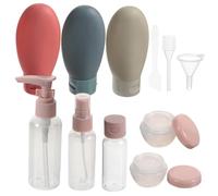 VILLFUL 1 Set Travel Makeup Bottle Set Refillable Travel Containers for Shampoo Lotion and Cosmetics Leak Durable Plastic Portable and Stylish Design for Go Use