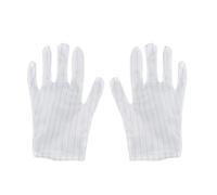 VILLFUL 10 Pair Antistatic Gloves for Electronics Full Finger Dacron Soft Protective Gloves Suitable for Mechanical Repair Work