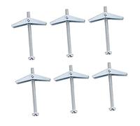 VILLFUL 10 Pcs Expansion Screw Set Self Tapping Aircraft Type Spring Toggle Bolts Compound Groove Carbon Steel For Brackets and Electrical Boxes Anti-Aging Easy Installation