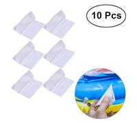 VILLFUL 10 Pcs Repair Patches 7x7cm Plastic Peel and Apply Tape | Quick Mending Sheets for Camping Equipment, Pool, Cushions and Water Sports Repairs, Helping Extend Outdoor Gear Life