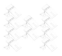 VILLFUL 10 Sets Clear Acrylic Latch Lock Acrylic Buckle for Cabinet Clear Hinge Latch Snap Fastener Cabinet Door Hasp Buckle Transparent