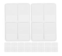 VILLFUL 10 Sets Double-Sided Writable Index Tabs with Pages Each Adhesive Page Markers for Book Classification Notebook Filing and Document Organization Portable Annotation Tabs Kit for