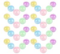 VILLFUL 100pcs 38mm Vending Machine round Capsules Semi- Macaron Plastic Balls for Prize Containers Party Favors Claw Machine