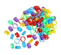 VILLFUL 100pcs Bird Leg Bands Pigeon Foot Ring Identification Rings Bird for Racing Pigeon Supplies