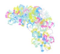 VILLFUL 100pcs Bobbin Fixing Clip Silicone Thread Organiser Clips for Sewing Machine Accessories Precise Positioning for Sewing and Craft Storage Random Color