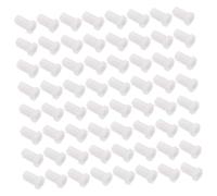 VILLFUL 100Pcs Eyelash Glue Bottle Anti-blocking Needles for Eyelash Extensions Plastic Replacement Tips Fine Precision Design for Salon and Home Use Portable and Practical Tool