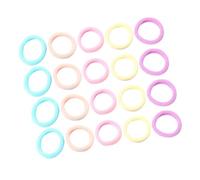 VILLFUL 100pcs High Elastic Candy Color Hair Ties for Women Large Ponytail Holders Bright Neon Hair Bands for Everyday Use and Random Color