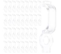 VILLFUL 100pcs LED Light Clips Single-Side Mounting Holder for Strip Lights Fire Retardant Fasteners with Ultra-Thin Design Easy Installation and Secure Fixing for Indoor and Outdoor