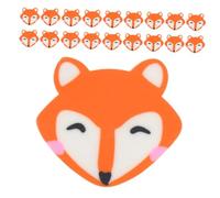 VILLFUL 100pcs Mini Animal Erasers Cute Little Fox Erasers Soft Non-damaging for Classroom Rewards Art Projects Stationery Supplies