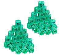 VILLFUL 100pcs Plastic Hanger Markers Clips for Clothes Retail Fasteners Shirt Clip Tags for Sweater Racks Easy Labels for Small Business Merchandise Organization