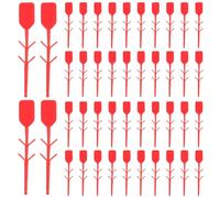 VILLFUL 100pcs Red Plastic Fire Extinguisher Tamper Seals with Self-Locking Pull Pins, Anti-Tamper Fire Safety Zip Tie Tags for Maintenance and Extinguisher Supply
