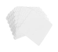 VILLFUL 100pcs Scalloped Edge Disposable Cocktail Napkins Embossed White Guest Towels for Weddings Birthdays Parties Wood Pulp Beverage Napkins