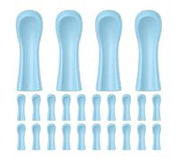 VILLFUL 100pcs Silicone Ear Spoon Tips Replacement Covers for Ear Wax Removal Tools Fit for Home Clinic Travel Use Non-Slip Protective Earwax Cleaning Accessory