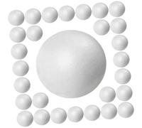 VILLFUL 100pcs Small Smooth Blank Foam Balls for DIY Craft Decorations Safe Non-Toxic Reusable Spheres with Rounded Edges for Art Projects in Kindergarten and Home