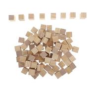 VILLFUL 100pcs Small Wooden Cubes Unfinished Solid Wood Blocks for Creative DIY Projects Safe and Sturdy Square Craft Blocks for Imaginative Play and Educational Activities
