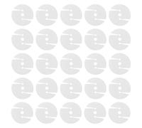 VILLFUL 100pcs Sofa Button Three Holes Pull Buckle DIY Hole Pull Buckles Circular Plastic Modern Style Match for Elastic Cord Wide Range of Uses Decoration of Modern Style Home