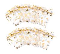 VILLFUL 100pcs Transparent Gauze Bag Medium Size Bags for Presents Birthday Party Favors