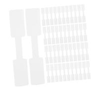 VILLFUL 100pcs White Jewelry Price Tags Stickers Shape Self-Adhesive Paper Labels for Rings Necklaces Earrings Bracelets Retail Display Identification