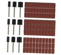 VILLFUL 102pcs Nail Manicure Sanding Bands Abrasive Ring Grinding Head Sandpaper Band for Rotary Tool Accessories Use Rotary Emery Boards Kit