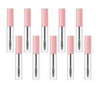 VILLFUL 10ml Pink Empty Mascara Tube Set 10pcs Wand DIY Refillable Eyelash Glue Bottle Cosmetic Container for Makeup