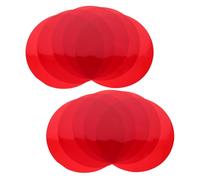VILLFUL 10pcs 15cm Red Lighting Gel Filters for Lamps, Self-adhesive Circular Light Correction Sheets, Warm Tone Film for LED and Strobe Photography Lamps