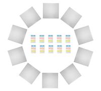 VILLFUL 10pcs 33x32cm Document Filing Bags with Colored Labels, Plastic File Folder Organizer Set for Office, School, Project Management, and Report Storage