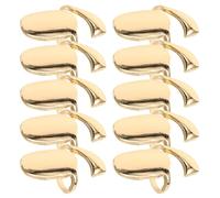 VILLFUL 10pcs Adjustable Finger Nail Rings for Women Removable Golden Fingertip Nail Tip Covers Alloy Protective Manicure Jewelry Comfortable Daily Wear Accessory