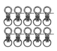 VILLFUL 10pcs Bird Cage Lock Buckles Zinc Alloy Sturdy Snap Hook Locks for Parrot Cages and Birdcage Doors to Prevent Escape and Ensure Safety