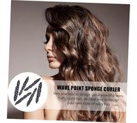 VILLFUL 10pcs Black Dot Sponge Hair Curling Rollers for Women Lightweight Portable DIY Styling Tool for Natural Sleep and Heat-enhanced Curls Soft Wave Makers for Travel and Everyday Use
