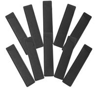 VILLFUL 10pcs Black Pu Leather Pen Holder Nurse Pocket Protectors Small Pen Organizer Pouch for Daily Medical and Office Use