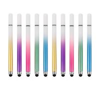 VILLFUL 10pcs Capacitive Stylus Pens Screen Touch Pens for Tablets and Phones Macaron Gradient Colors Dual-ended Sensitive Stylus Set for Touchscreen Devices