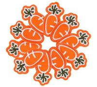 VILLFUL 10pcs Carrot-Shaped Clothes Patches Wear-Resistant Small Iron Patches Non-Woven Fabric Elegant and Beautiful Repairing Embellishments for Coats and Pants Mend and Decorating