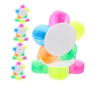 VILLFUL 10pcs Colors Petal Highlighter Pens Markers with Unique Flower Design Fluorescent Watercolor Pens for School College Supplies Office Notetaking and Group Activities