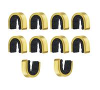 VILLFUL 10pcs Copper Arrow Rest Fastener Bow String Nock Clips Archery Clamps for Bow String Protection and Keeping Arrow in Place Archery Accessory