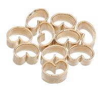 VILLFUL 10pcs Copper Timing Belt Fastener Set Crimp Ferrule Terminals for 6mm 3d Printer Belts, Lightweight Wire Harness Connector Kit for 3d Printer Accessories and Motor Lead