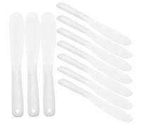 VILLFUL 10Pcs Cosmetic Mixing Spatulas Ergonomic Flat Face Mask Stirring Tools for Makeup Foundation Cream Nail Polish DIY and Professional Beauty Salon Use