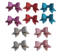 VILLFUL 10pcs Glitter Pet Bowknot Clips Adorable Hair Accessories for Dogs Cats Pets Charming Hairpins for Stylish Grooming and Photo Props