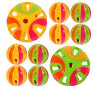 VILLFUL 10pcs Halloween Cat Bell Ball Colorful Play Pumpkin Shaped Plastic | Stimulates Mind and Body, Keeps Guessing, Helps Reduce Furniture Scratching, Cat Play Random Color