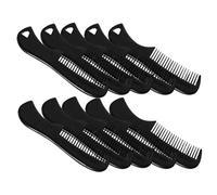 VILLFUL 10pcs Mens Mini Beard Comb Portable Pocket-sized Hair Combs with Fine Rounded Teeth for Grooming Mustache and Styling Facial Hair