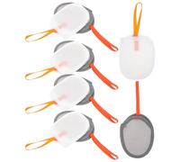 VILLFUL 10pcs Mesh Soap Pouch for Soap Bars Hanging Rope Double-Sided Foaming Net Bag for Shower and Bath for Home Hotel and Travel 5 Grey 5 White