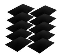 VILLFUL 10pcs Nail Art Palette Portable Lightweight Manicure Color Mixing Tray for Beginners and Professionals Reusable Watercolor Acrylic Gouache Paint Board for Travel and Creative Nail