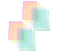 VILLFUL 10pcs Plastic File Folders with Side Swing Clip Portable Foldable Report Covers for Document Organization Lightweight Office and School File Folder Organizer in Colors