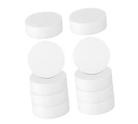 VILLFUL 10pcs Polystyrene Foam Cylinders for DIY Crafting Round Cake Dummies for Baking and Wedding Decor Reusable White Foam Blocks for Modeling and Event Decorations