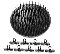 VILLFUL 10Pcs Portable Hair Scrubber Shampoo Brush for Scalp Massage and Exfoliation Lightweight Travel Hair Washer Comb with Soft Bristles to Promote Circulation and Reduce Itching