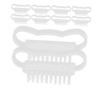 VILLFUL 10pcs Portable Nail Cleaning Brushes Multi-use Fingernail Scrubbers with Material for Hands Feet Cuticle Care and Dust Removal