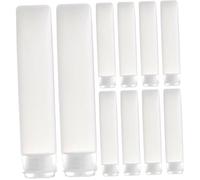 VILLFUL 10Pcs Refillable Lotion Dispensers Squeezable Travel Tubes for Hand Cream Sunscreen Shampoo Portable Leak-resistant Cosmetic Sample Bottles