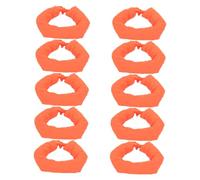 VILLFUL 10pcs Reflective Traffic Cone Weighted Bags with Ring Design for Quick Setup Sandbags for Road Safety and Driveway Parking Stability Orange