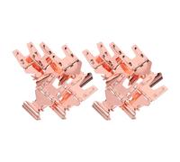 VILLFUL 10pcs Rose Gold Metal Merchandise Sign Clip Rotatable Price Tag Holder Clamp Supermarket Shelf Label Display Stand for Product Pricing and Advertising