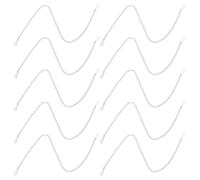 VILLFUL 10pcs Silver Hanging Chain with Snap Clips for Signboard and Advertising Tags, 50cm Metal Link Chains for Garden Plant Hangers, Wind Chimes, Bird Feeders, and Indoor Outdoor