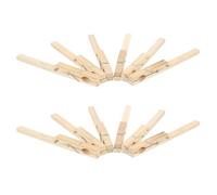 VILLFUL 10pcs Test Tube Clamp Bamboo Glass Test Tube Clips, Smooth Surface, for Heating Operations, Laboratory Teaching Aids